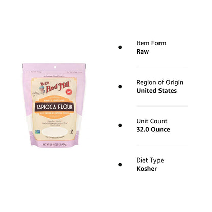 Bob's Red Mill Finely Ground Tapioca Flour, 16-ounce