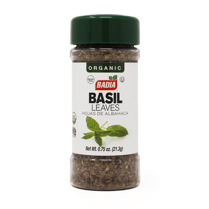 BADIA SPICES Organic Basil Leaves, 0.8 OZ