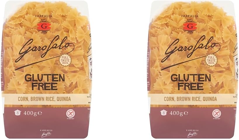 Garofalo Gluten Free Farfalle Italian Dried Pasta, 400g - Suitable for Coeliac and Vegan diets (Pack of 1)