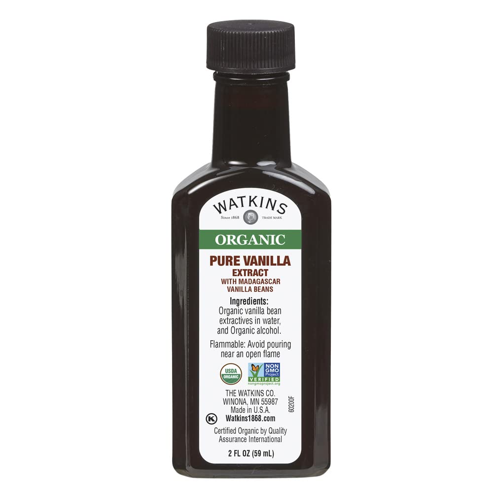 Watkins Organic Pure Vanilla Alcohol Free Flavoring, 2 Fl. Oz (Pack of 1)
