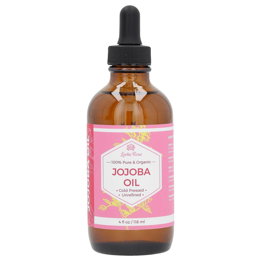 Leven Rose, 100% Pure & Organic Jojoba Oil, 4 fl oz (118 ml)