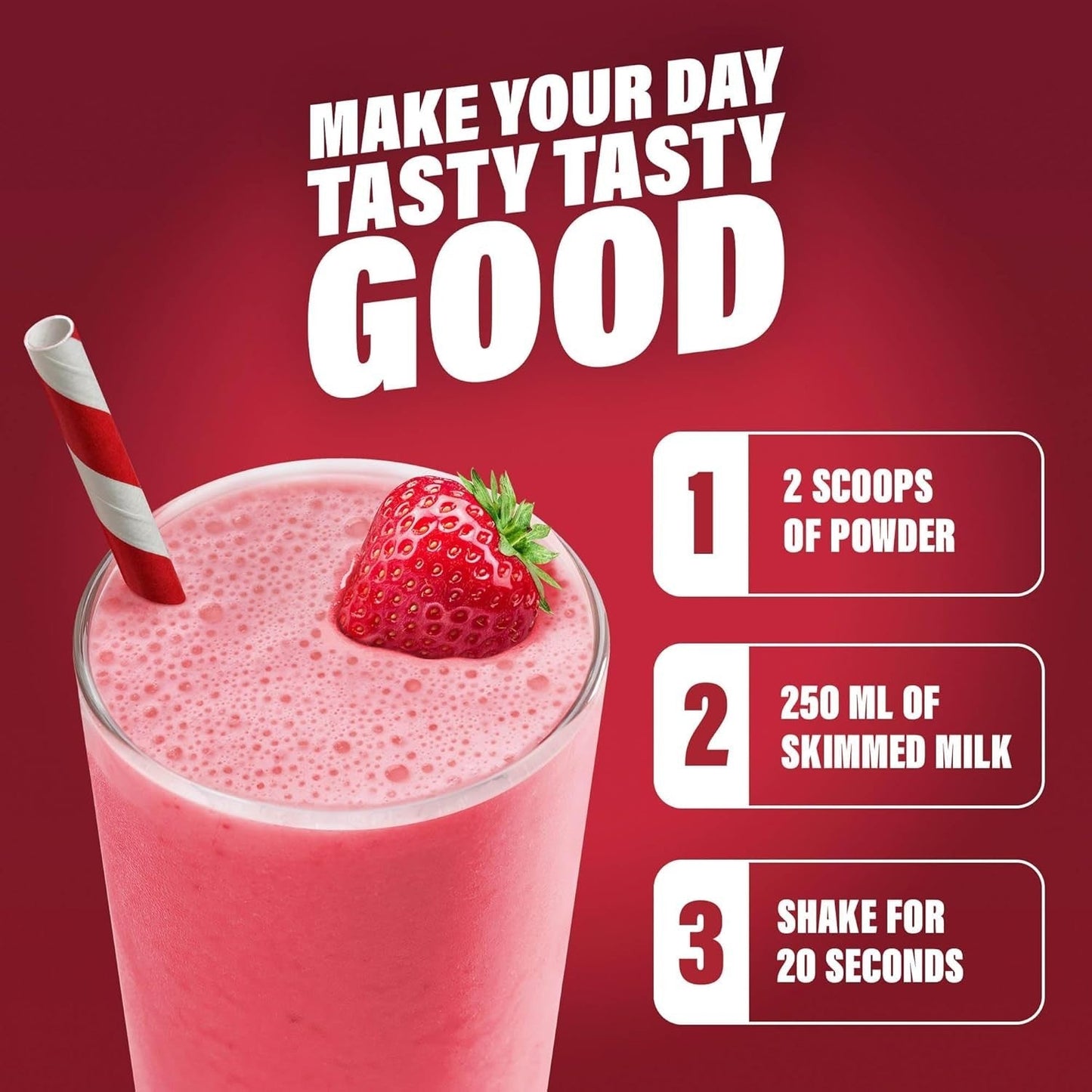 SlimFast Strawberry Meal Replacement Shake 1.825kg 50 Servings Weight Loss