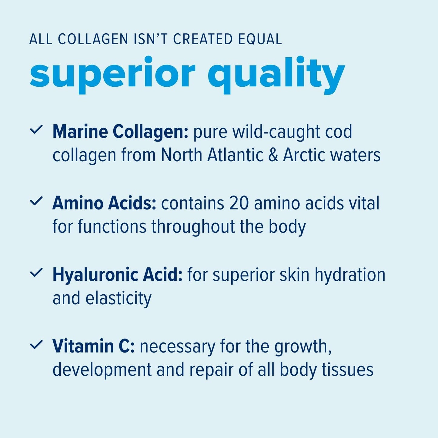 Just Bjorn Marine Collagen Peptides Powder On-The-Go Stick Packs - Collagen Powder for Women & Men - Skin, Hair, Nail & Joint Support - Hyaluronic Acid, Vitamin C, Amino Acids - Unflavored (10 Pack)