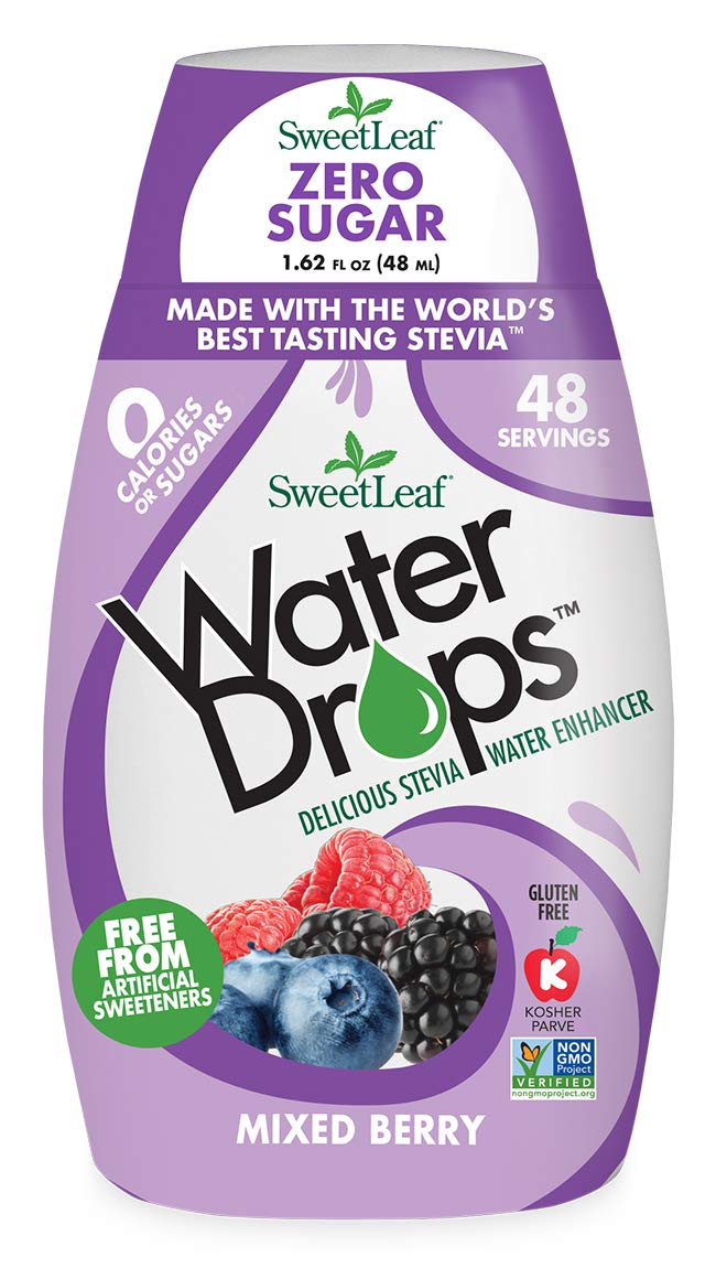 SweetLeaf Stevia Water Drops - Water Enhancer Variety Pack, Sugar Free Stevia Water Flavoring Drops, Lemon Lime, Raspberry Lemonade, and 4 More Refreshing Flavors, 1.62 Oz Ea (Pack of 6)