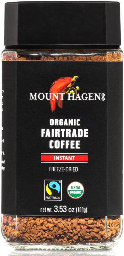 Mount Hagen Organic Freeze Dried Instant Ground Coffee (3.53oz)