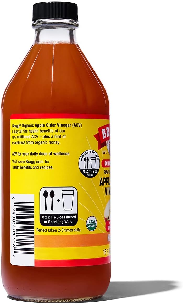 Bragg Organic Apple Cider Vinegar and Honey, 473ml