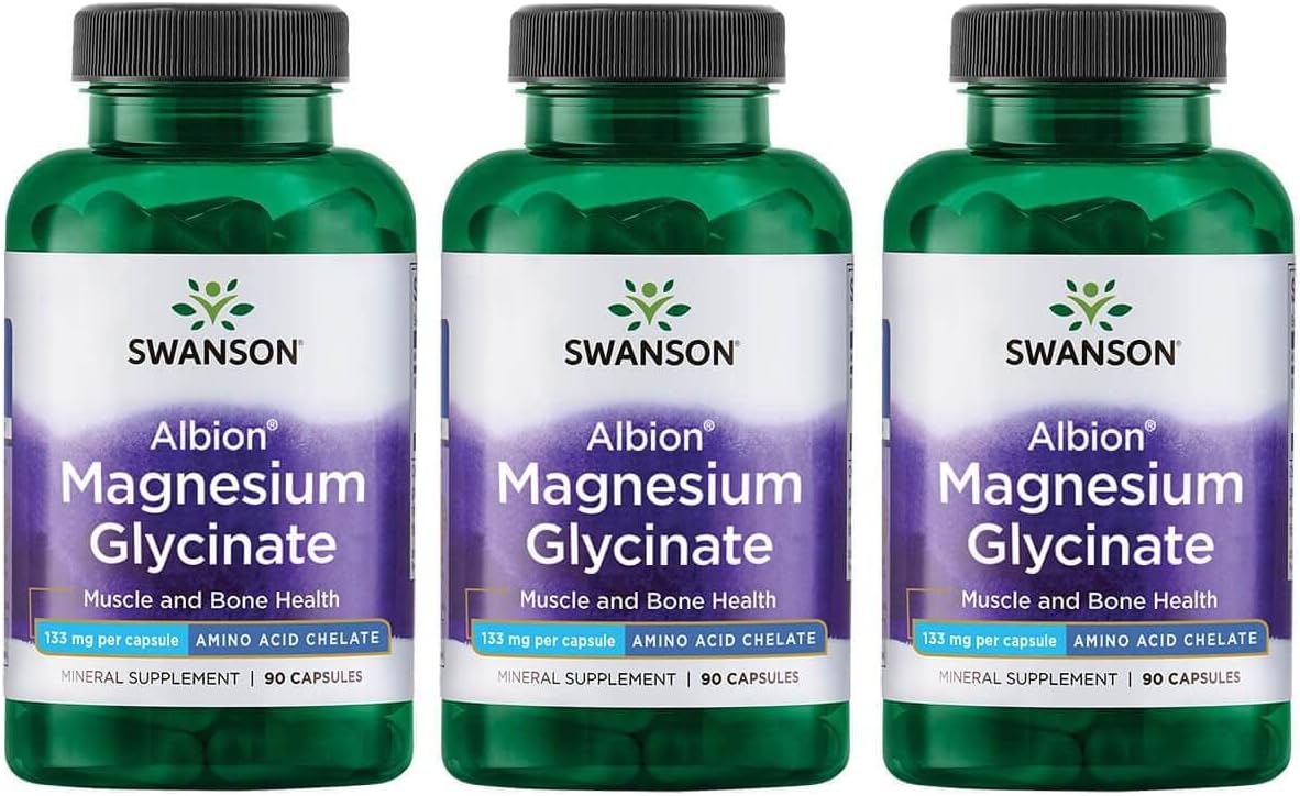 Swanson Chelated Magnesium 133 Milligrams 90 Capsules (1 Pack)