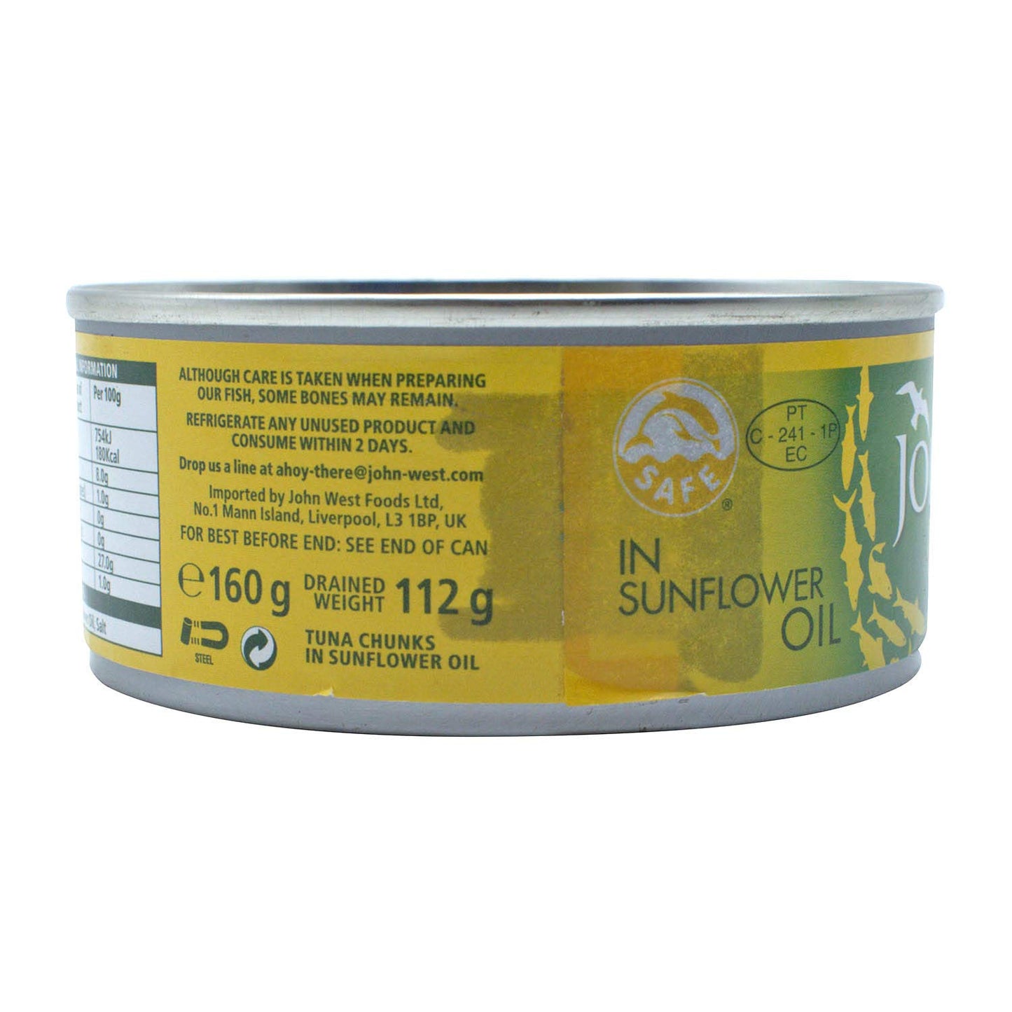 John West Tuna Chunks In Sunflower Oil, 145g