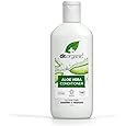 Dr Organic Aloe Vera Shampoo, Soothing, All Hair Types, Natural, Vegan, Cruelty-Free, Paraben & SLS-Free, Recyclable & Recycled Ocean Bound Plastic, Certified Organic, 265ml, Packaging may vary