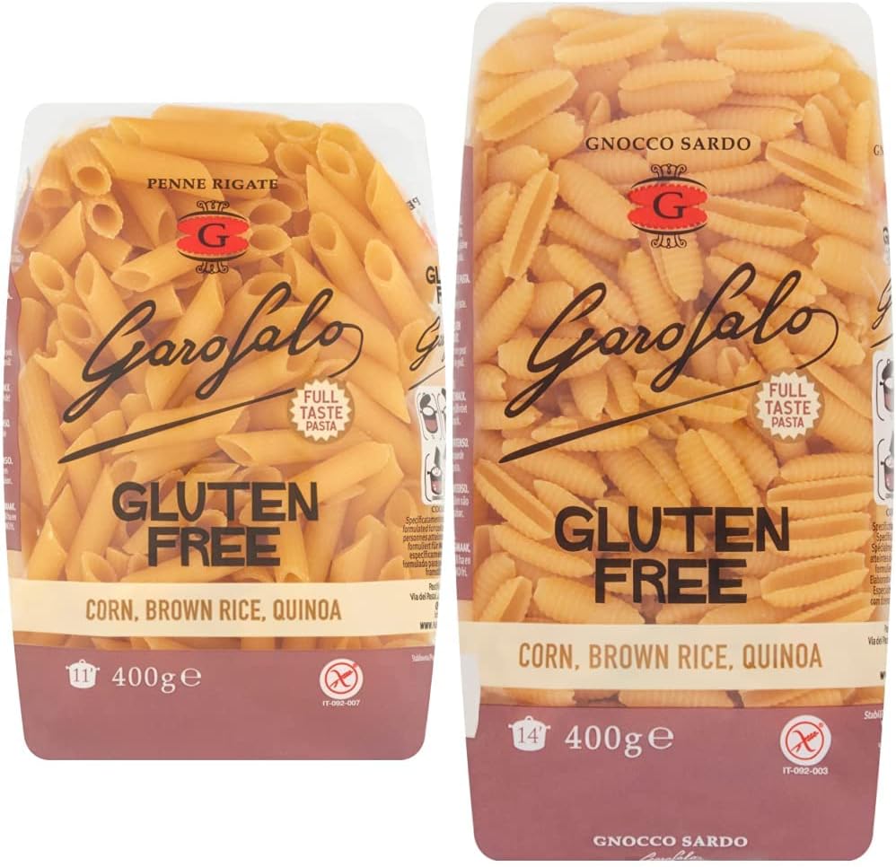 Garofalo Gluten Free Penne Italian Dried Pasta, 400g - Suitable for Coeliac and Vegan diets (Pack of 1)