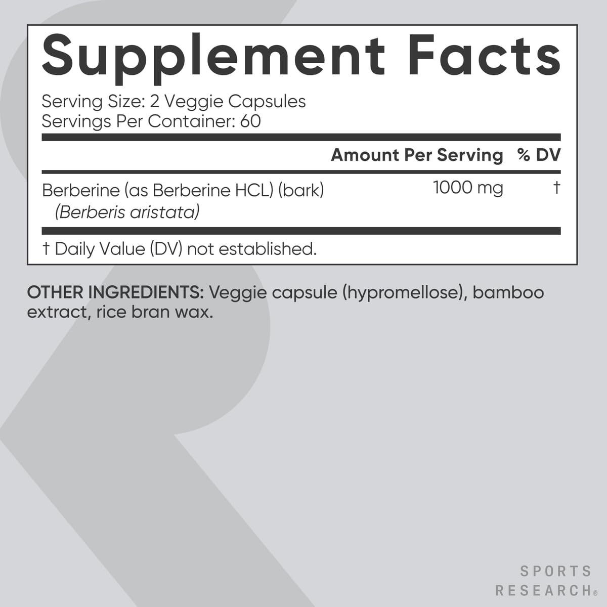 Sports Research Berberine Supplement with Coconut Oil - Herbal & Ayurvedic Metabolic Health Support - Berberine 500mg, 90 Softgels - Gluten-Free, Non-GMO Berberine Powder