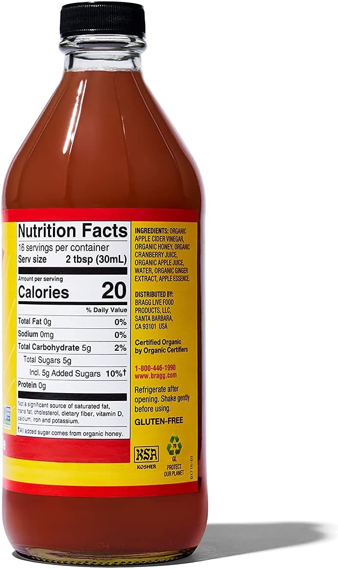 Bragg Organic Apple Cider Vinegar Cranberry Apple 473ml