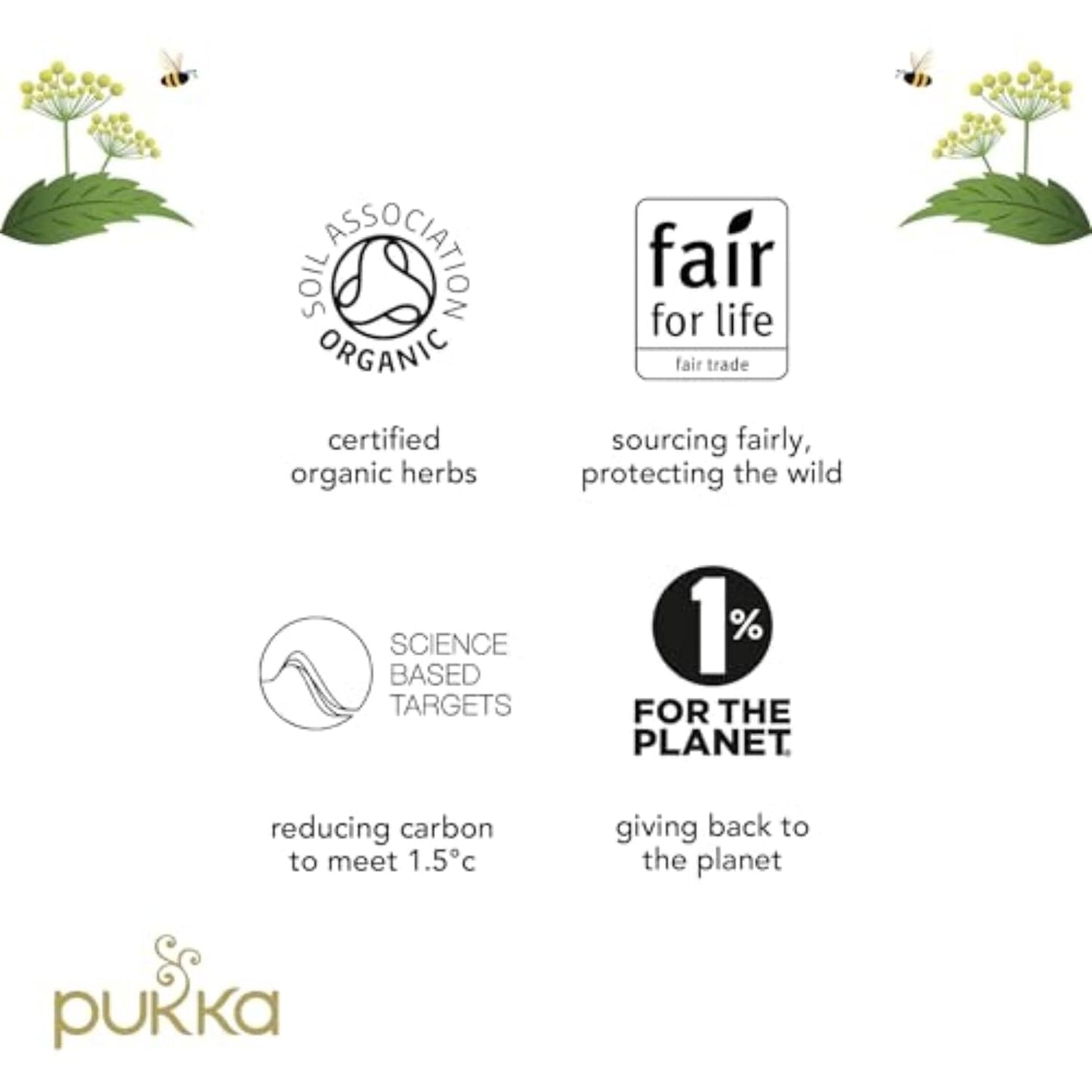 Pukka Peace Organic Tea Bags, Herbal Tea with Spearmint, Ashwagandha, and Hemp Seed Oil, Perfect for Balanced Tranquility, Caffeine Free, 80 Total Tea Bags.