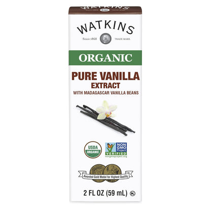 Watkins Organic Pure Vanilla Alcohol Free Flavoring, 2 Fl. Oz (Pack of 1)