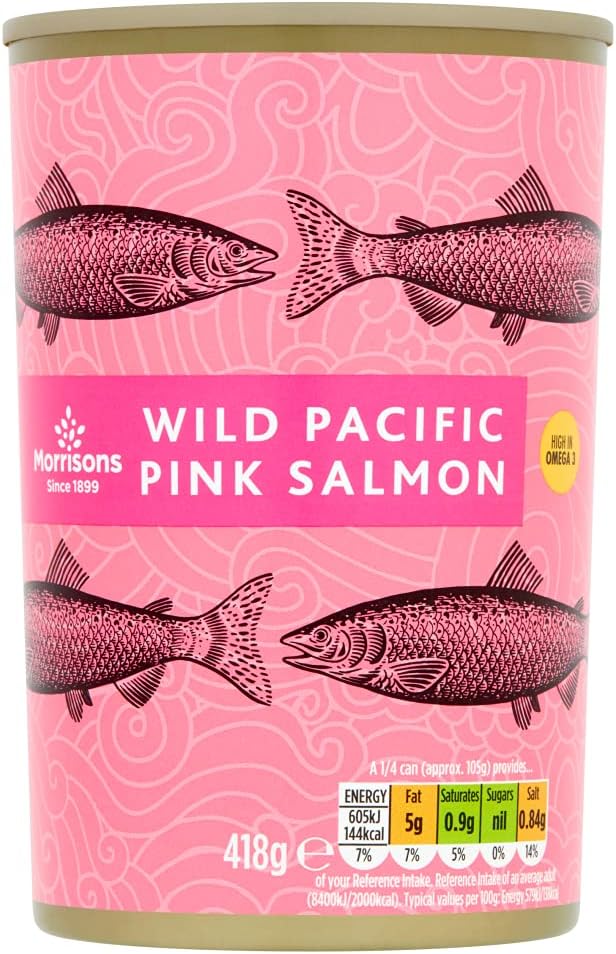 Morrisons Wild Pacific Pink Salmon, 418 g (Pack of 1)