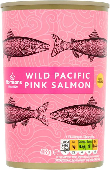 Morrisons Wild Pacific Pink Salmon, 418 g (Pack of 1)