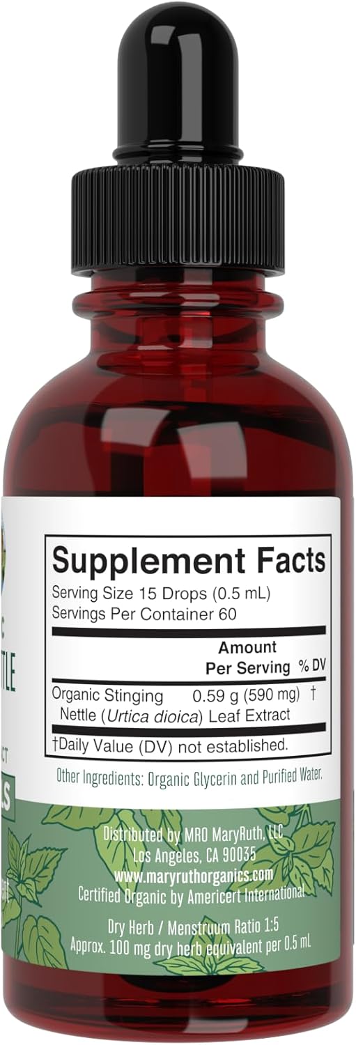USDA Organic Ashwagandha Root Liquid Drops by MaryRuth's | Adaptogenic, Nervine, Neuroprotective | May Help Alleviate Stress & Regulate Homeostasis | Non-GMO, Vegan, 1oz