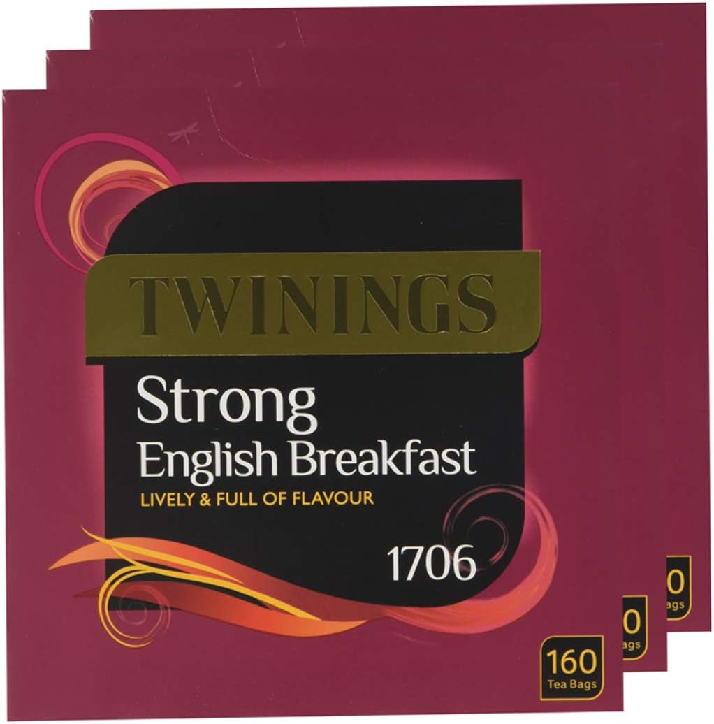 Twinings English Breakfast Decaf Tea | Golden, Well Rounded & Full Bodied Decaffeinated Black Tea | 40 Biodegradable Tea Bags