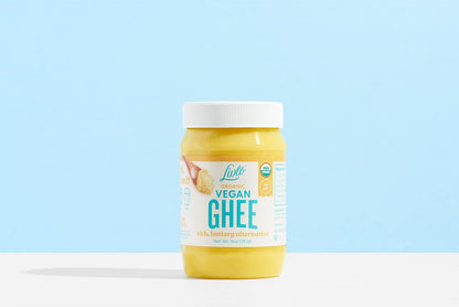Livlo Organic Vegan Ghee - Plant Based Butter - No Refrigeration Necessary - Dairy, Soy Free, and Gluten Free Substitute to Ghee and Butter - 14 oz.