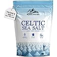 Pure Flourish Celtic Salt - 600g | 100% Organic Unrefined Celtic Salt | Rich in 82+ Essential Minerals | Hand Harvested Light Grey Celtic Salt Crystals from France
