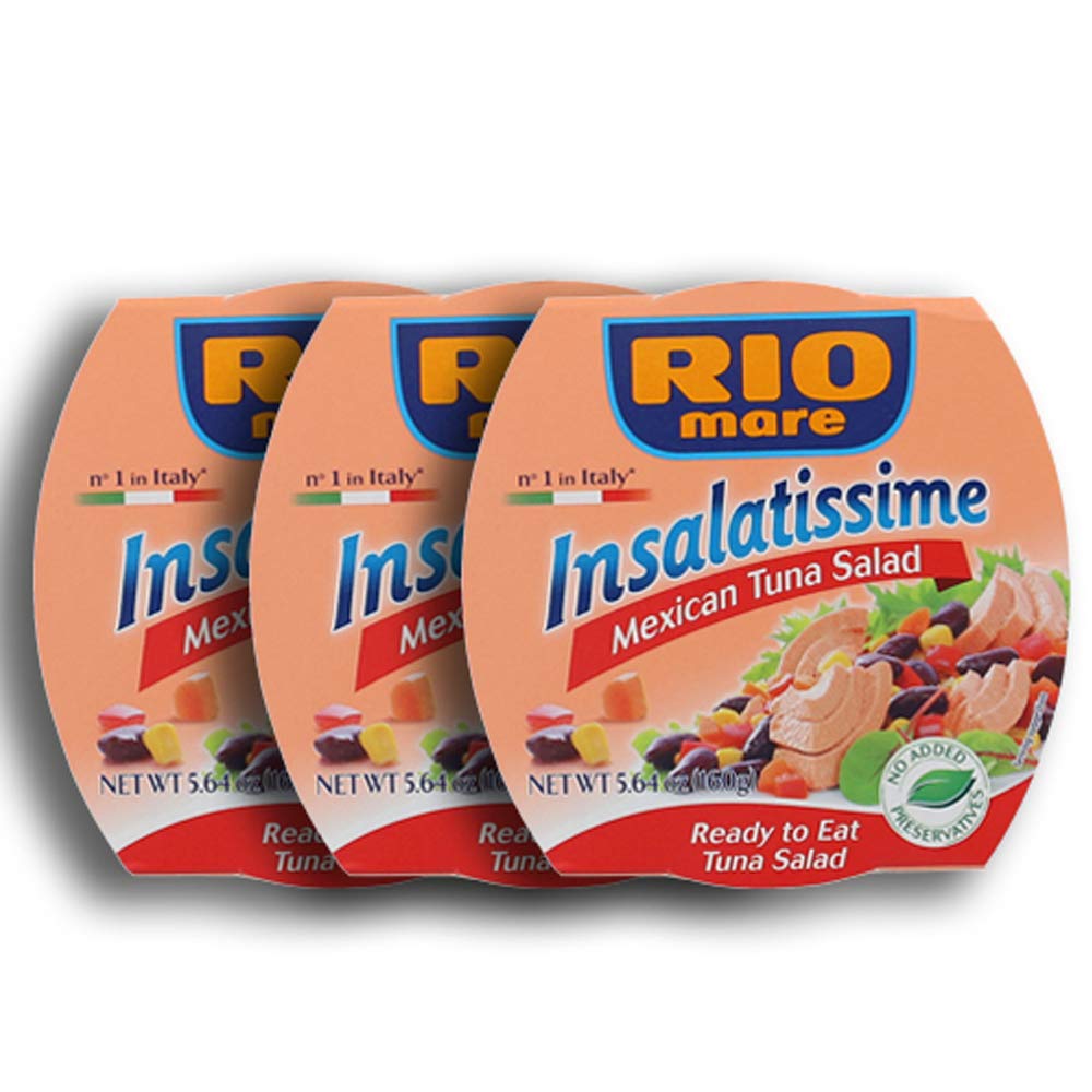 Rio Mare Insalatissima Couscous & Tuna Salad Can (Pack Of 3), 16.8 Ounce Total
