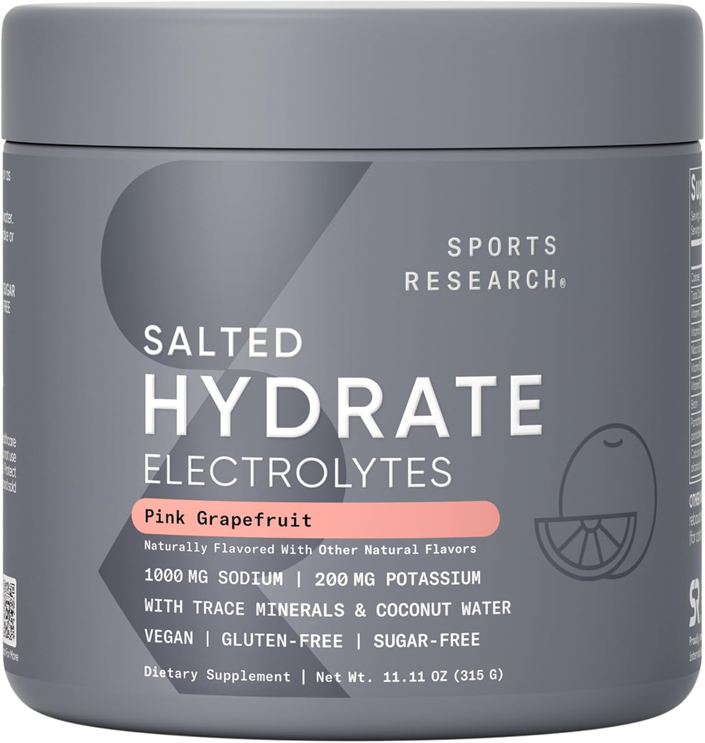 Sports Research® Hydrate Electrolytes Powder Packets - Sugar-Free & Naturally Flavored with Vitamins, Minerals, and Coconut Water - Supports Hydration - 16 Packets - Variety Pack | Sugar-Free