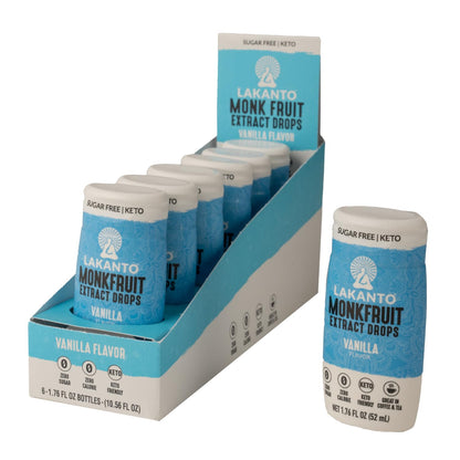 Lakanto Liquid Monk Fruit Extract Drops, Original, Erythritol Free Sugar Substitute Sweetener For Coffee, Tea, Smoothies, Oatmeal, Yogurt, Cocktails, Sugar Free, Vegan, Keto, Zero Sugar (1.76 Fl Oz)