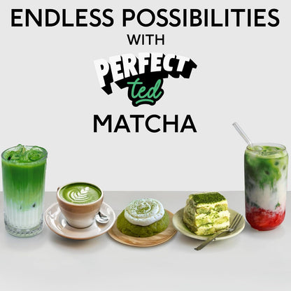 Perfect Ted Matcha | Summer Berry 75g | Ceremonial Grade Matcha Latte Powder | Japanese Matcha Tea Powder | Matcha Fuel (30 Servings)