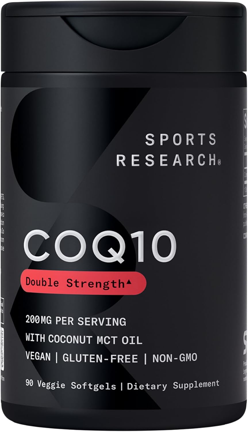Sports Research® CoQ10 200mg, 90 Count Plantgels™