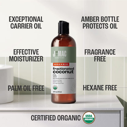 Organic Castor Oil, Cold Pressed (16 oz) BPA Free, Castor hexane free, for face, skin, eyelashes, Certified USDA Organic