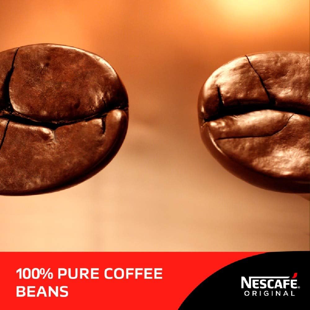 Nescafe Original Decaf Instant Coffee 200g, Rich Aroma, Full & Bold Flavour