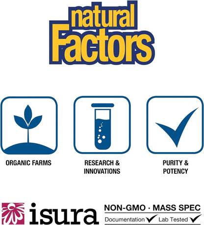 Natural Factors Micronized L-Glutamine Drink Mix 5000 mg, Supports Muscles and Immune Function, 16 Oz