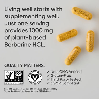 Sports Research Berberine Supplement with Coconut Oil - Herbal & Ayurvedic Metabolic Health Support - Berberine 500mg, 90 Softgels - Gluten-Free, Non-GMO Berberine Powder