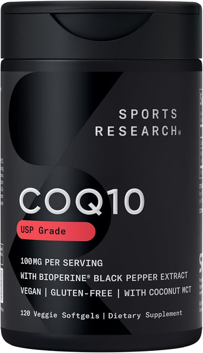 Sports Research® CoQ10 200mg, 90 Count Plantgels™