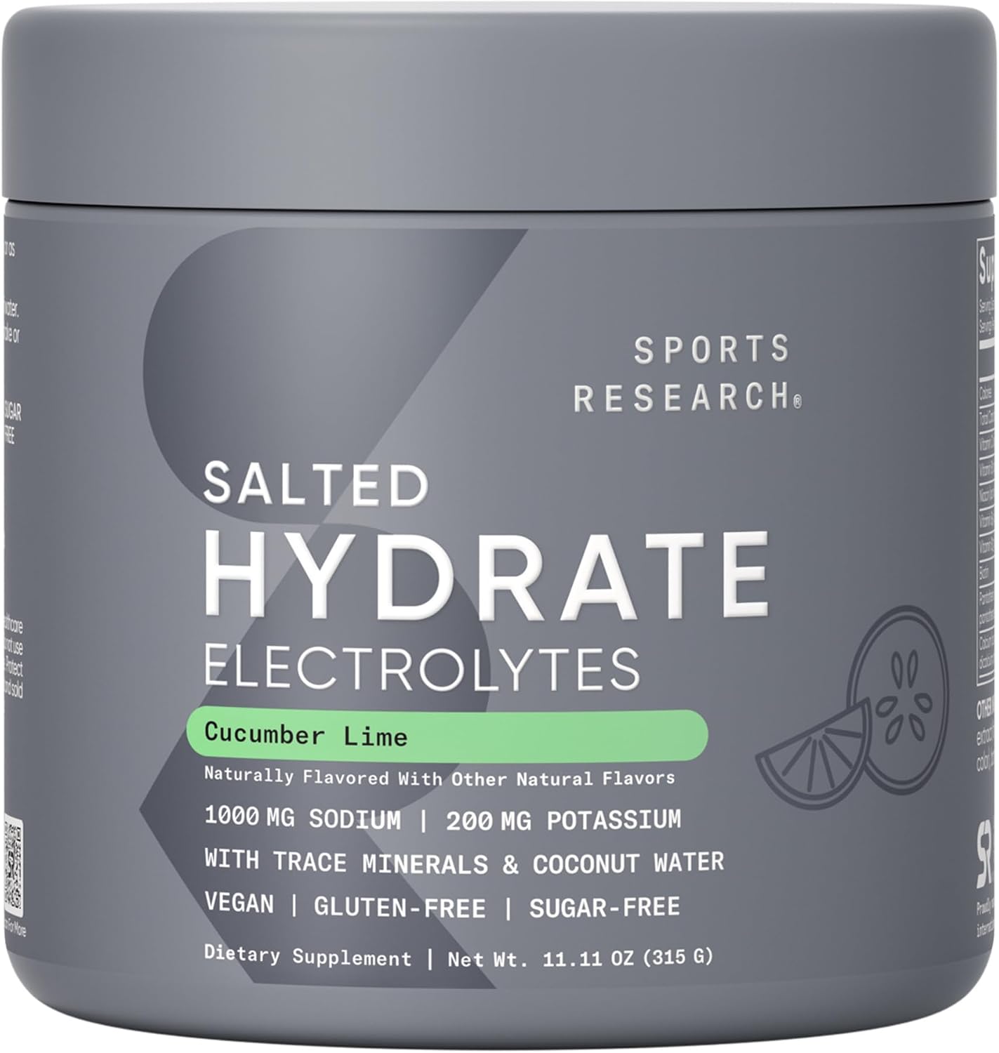 Sports Research® Hydrate Electrolytes Powder Packets - Sugar-Free & Naturally Flavored with Vitamins, Minerals, and Coconut Water - Supports Hydration - 16 Packets - Variety Pack | Sugar-Free