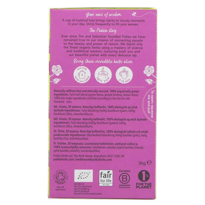 PUKKA Organic Three Tulsi Herb Tea, 20 EA