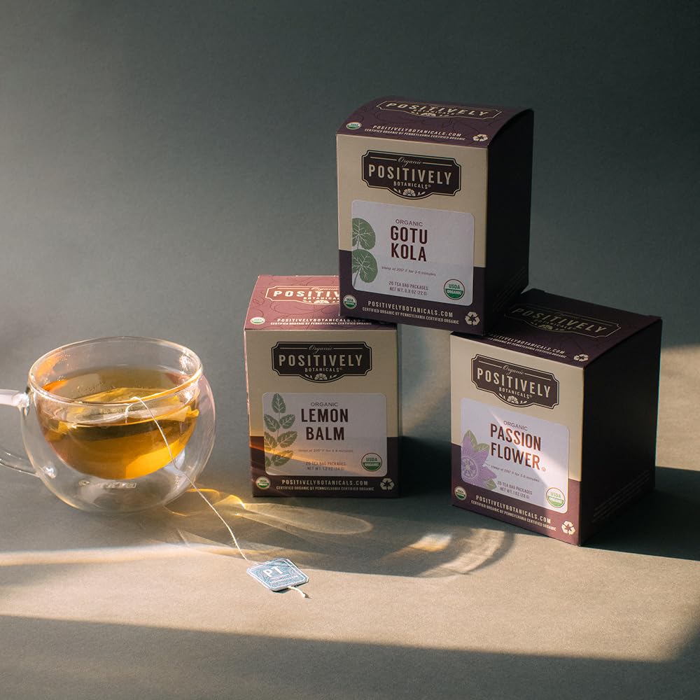 Organic Positively Botanicals Company, Anise Seed Herbal Tea Bags, 20 Count