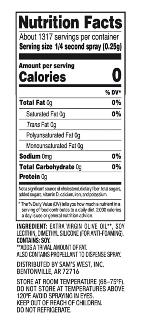 Member Mark Olive Oil Cooking Spray (7 oz.,)