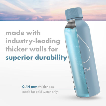 PATH Sparkling Bottled Water - Ultra-Purified, pH-Balanced Carbonated Soda Water in Aluminum Bottle - BPA Free, Reusable, Infinitely Recyclable - Crisp, Refreshing Taste 20.3 fl oz (Pack of 4)
