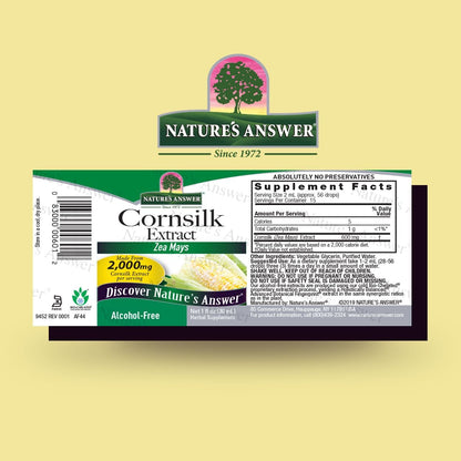 Nature's Answer Alcohol-Free Cornsilk, 1-Fluid Ounce