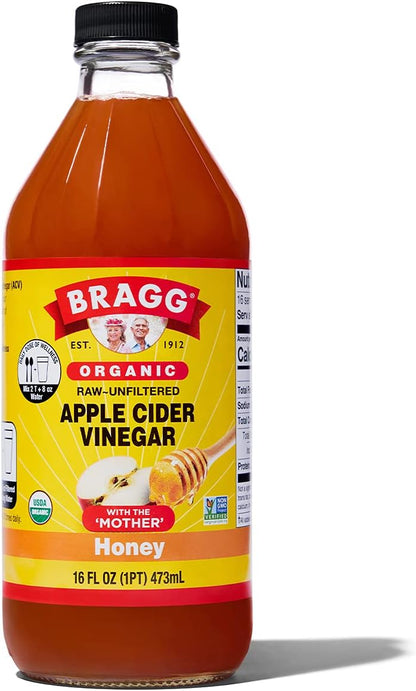 Bragg Organic Apple Cider Vinegar and Honey, 473ml