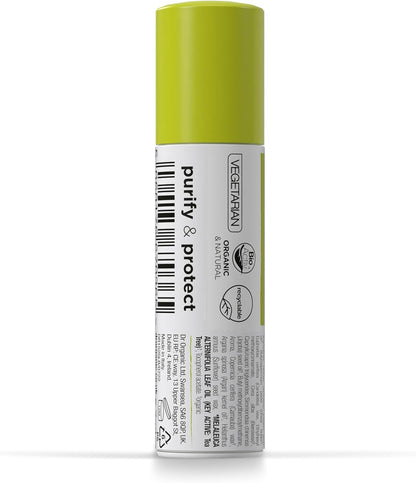 Dr Organic Tea Tree Lip Balm, Moisturising, SPF 15, Mens, Womens, Natural, Vegetarian, Cruelty-Free, Paraben & SLS-Free, Recycled & Recyclable, Organic, 5.7ml, Packaging may vary