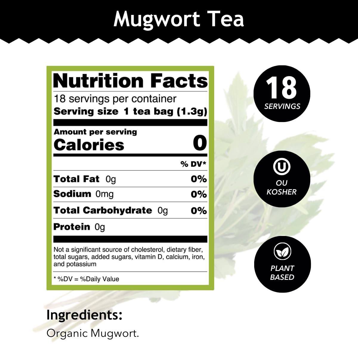 Buddha Teas - Chaga Tea - Organic Herbal Tea - For Cognitive Balance & Overall Health - With Chaga Mushroom, Antioxidants & B Vitamins - Caffeine Free - OU Kosher - 18 Tea Bags (Pack of 1)