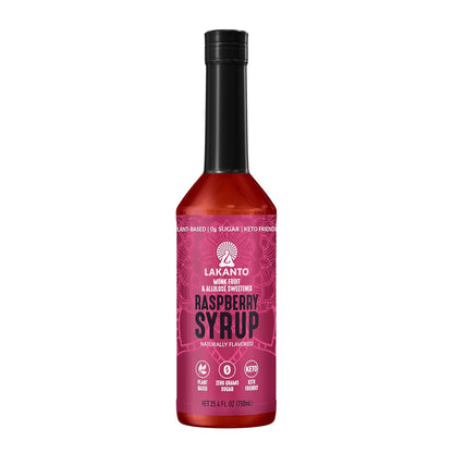 Lakanto Simple Flavoring Syrup - Monk Fruit Sweetener with Allulose, Perfect for Coffee, Tea, Cocktails, Snow Cones, Sodas, Other Drinks, Keto, Vegan (Original - 25.4 fl oz)