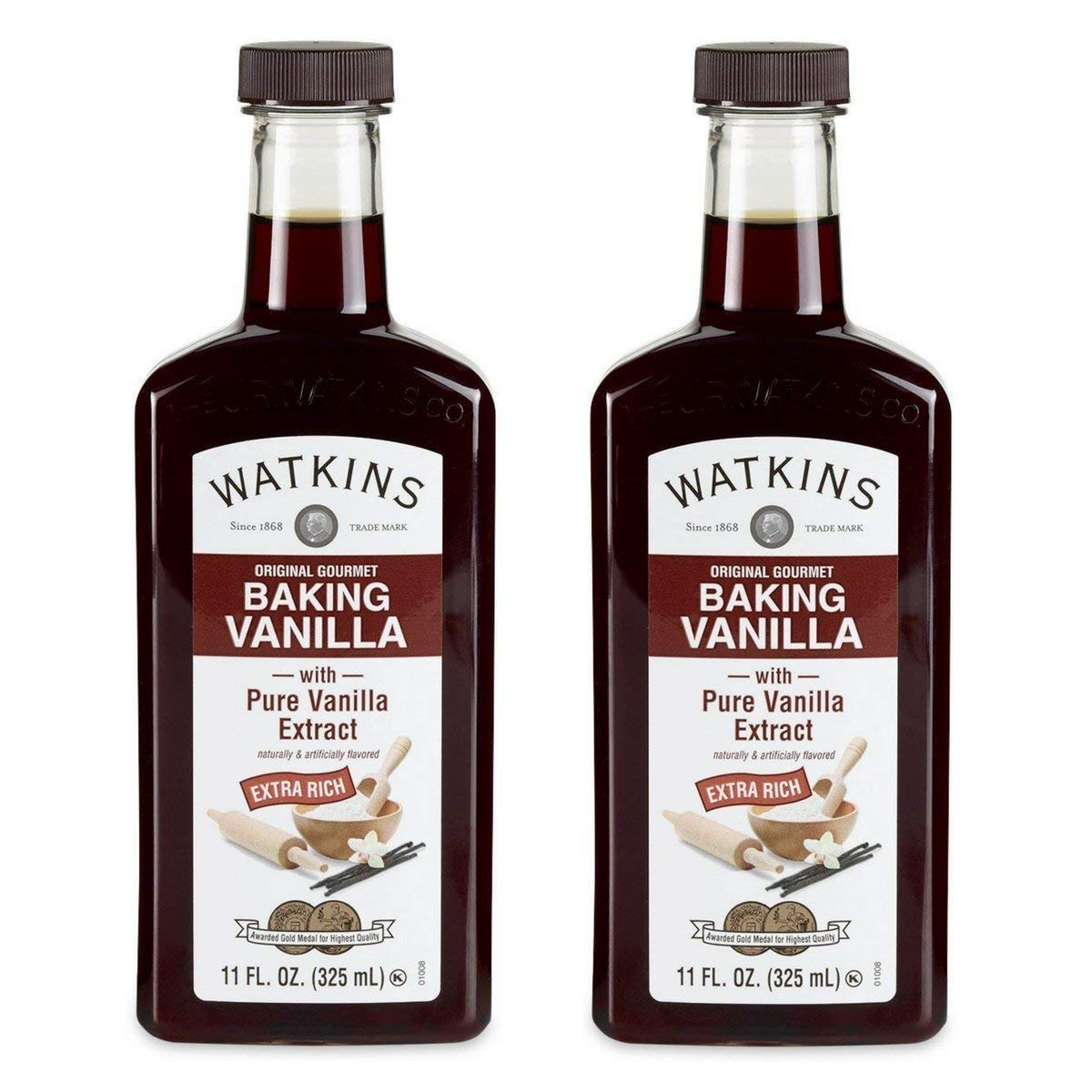 Watkins Organic Pure Vanilla Alcohol Free Flavoring, 2 Fl. Oz (Pack of 1)