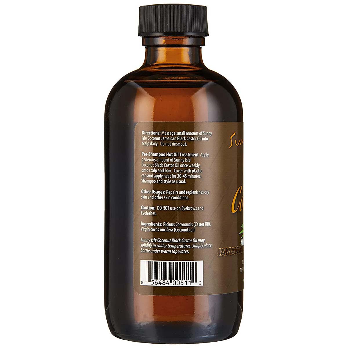 Sunny Isle Jamaican Black Castor Oil 4oz | 100% Natural for Hair, Scalp and Skin Care