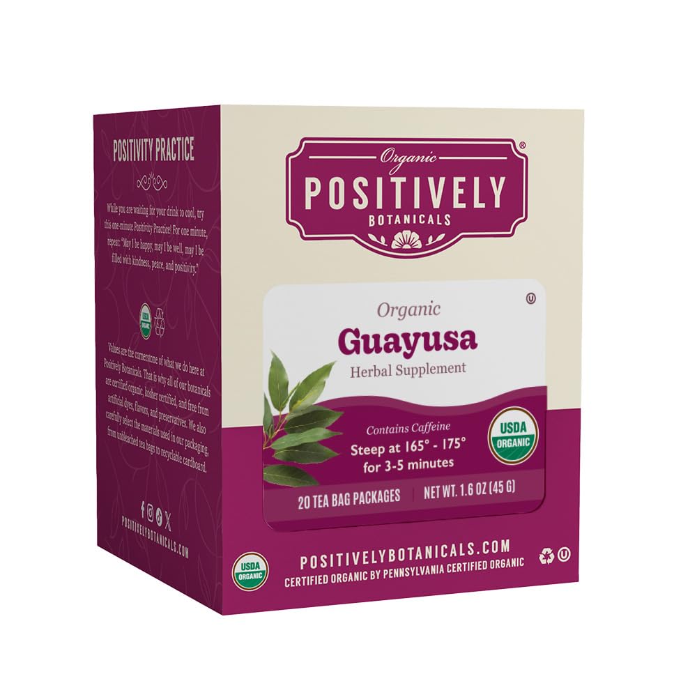 Organic Positively Botanicals Company, Anise Seed Herbal Tea Bags, 20 Count