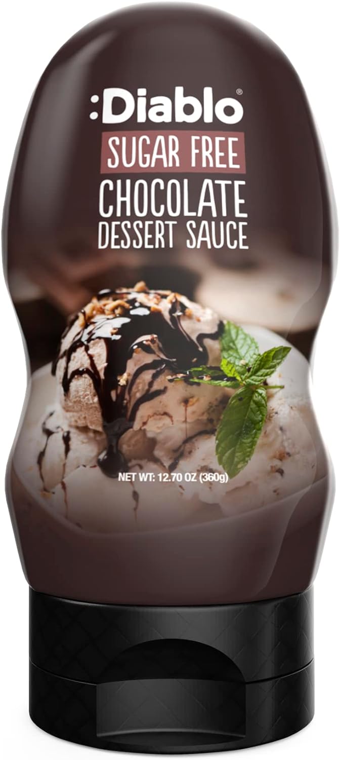 Diablo Dessert Sauce | No Added Sugar | Gluten Free | Diabetic Friendly | Hamper Available - Perfect for Gifting | 355g