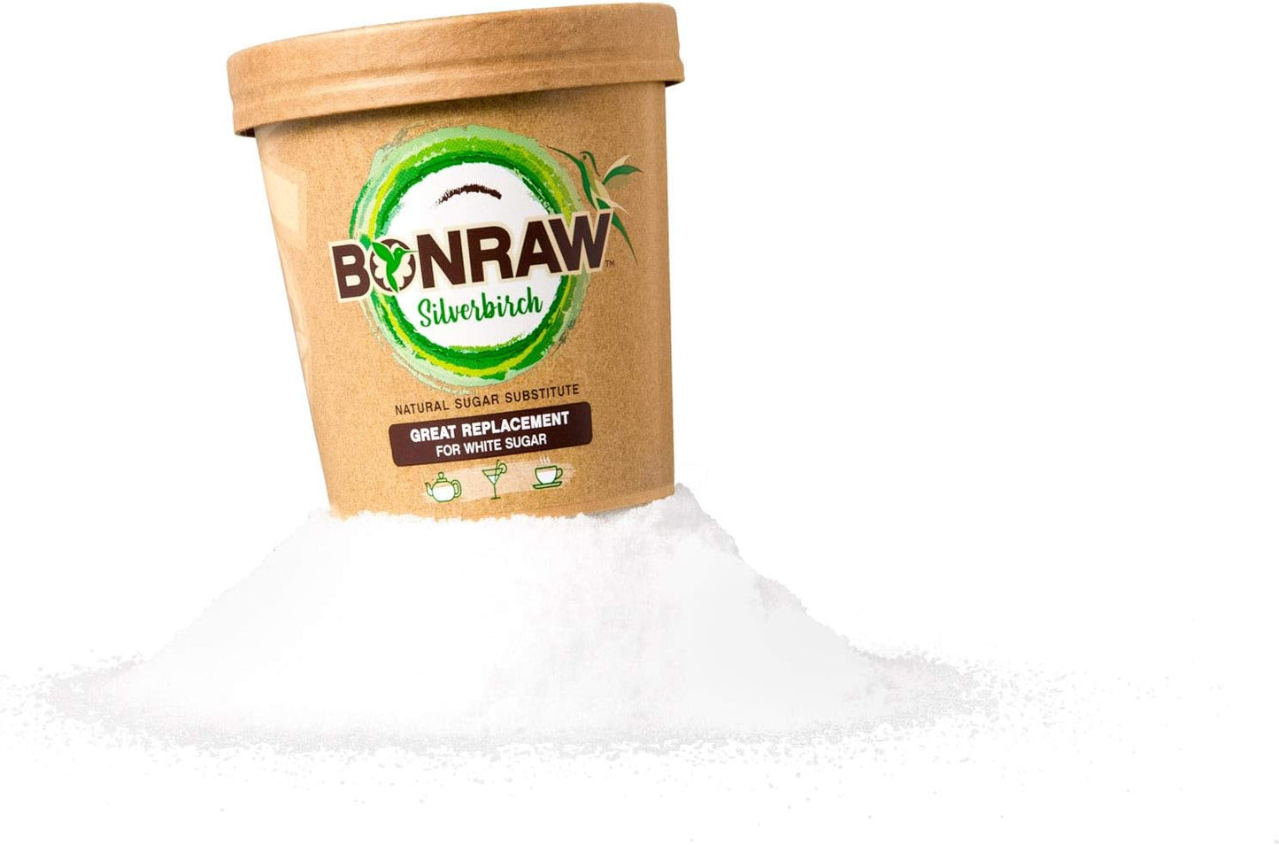 BONRAW Organic Coconut Blossom Sugar, 100% Coconut Blossom Nectar, raw and unrefined with Lower GI, Great Organic Natural Replacement for White and Brown Sugars (225g Pack)