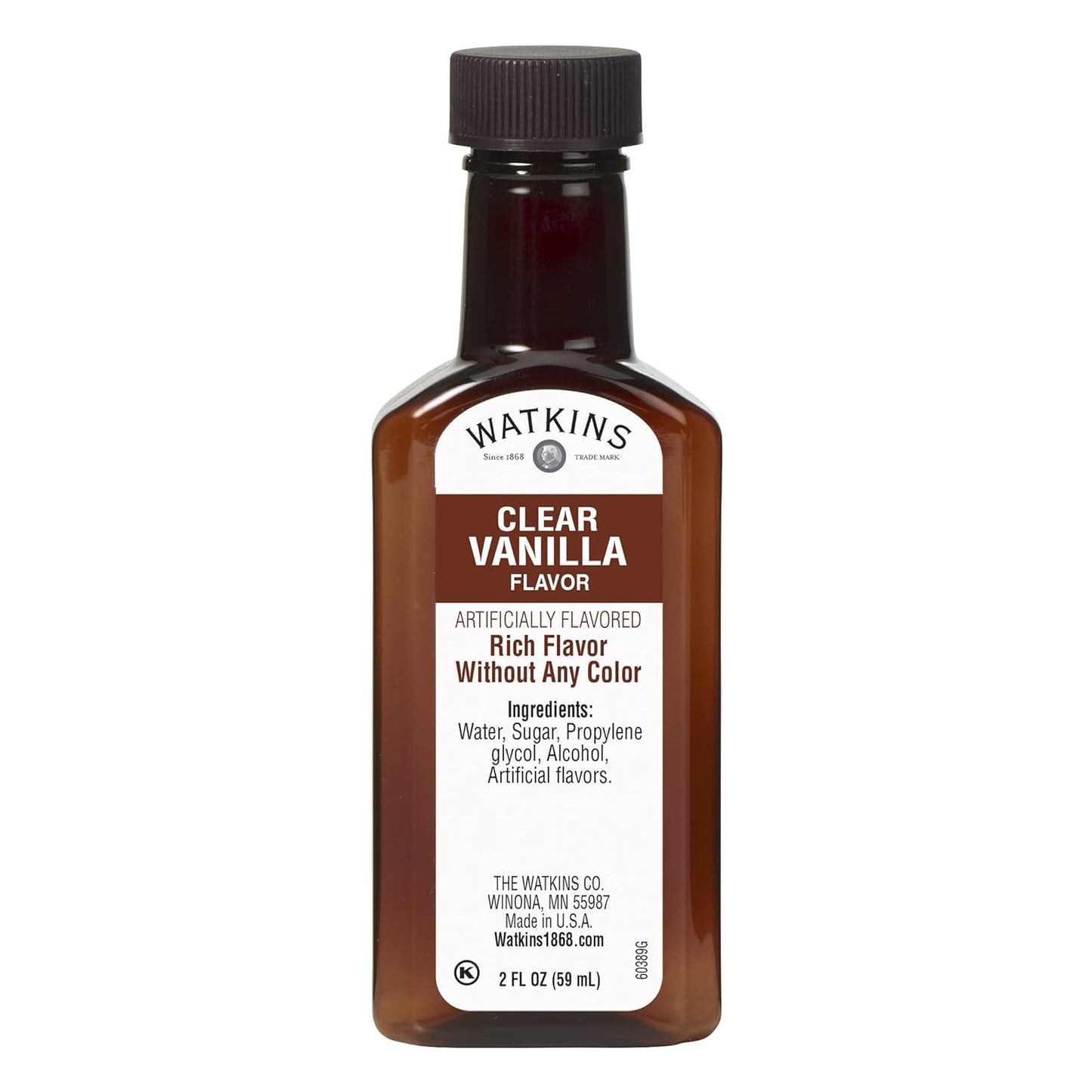 Watkins Organic Pure Vanilla Alcohol Free Flavoring, 2 Fl. Oz (Pack of 1)
